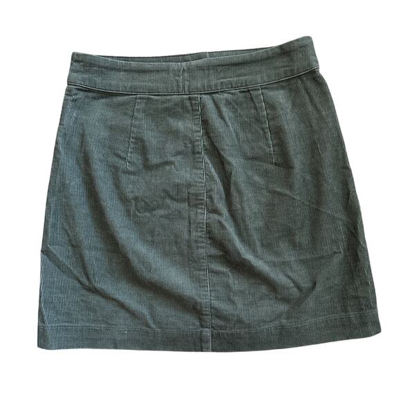 Wilfred Free Aritzia Karmen Button Front Olive Green Skirt Size 0 - Picture 4 of 7
